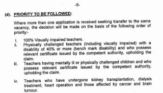 General Teachers Counselling - Priority & One Year Exemption GO