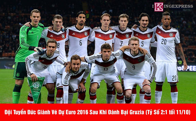 Đội Tuyển Đức Giành Vé Dự Euro 2016 