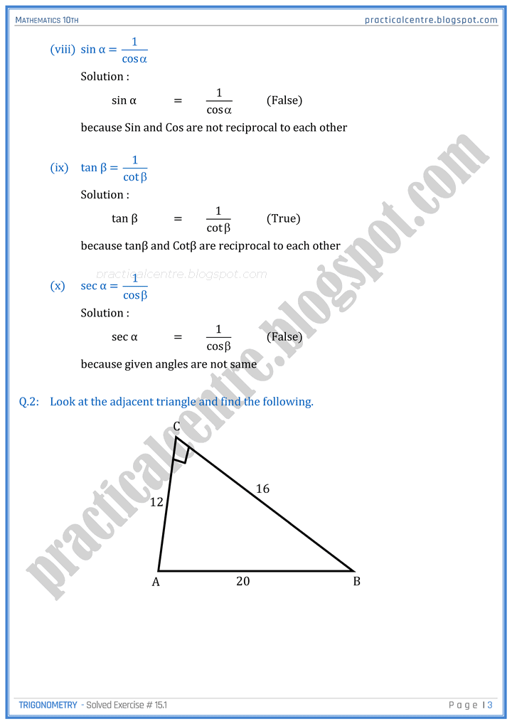 trigonometry-exercise-8-1-mathematics-10th