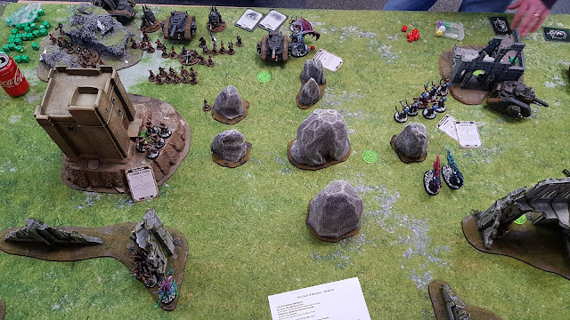 Warhammer 40k battle report - Maelstrom of War -  Schemes of War - 2000 points - Thousand Sons and Tzeentch Daemons vs Astra Militarum Mordian Iron Guard