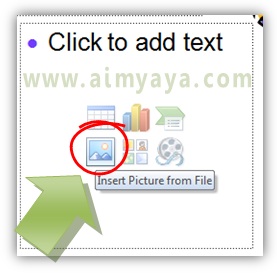  Gambar:  Memulai proses menyisipkan gambar ke dalam slide presentasi powerpoint