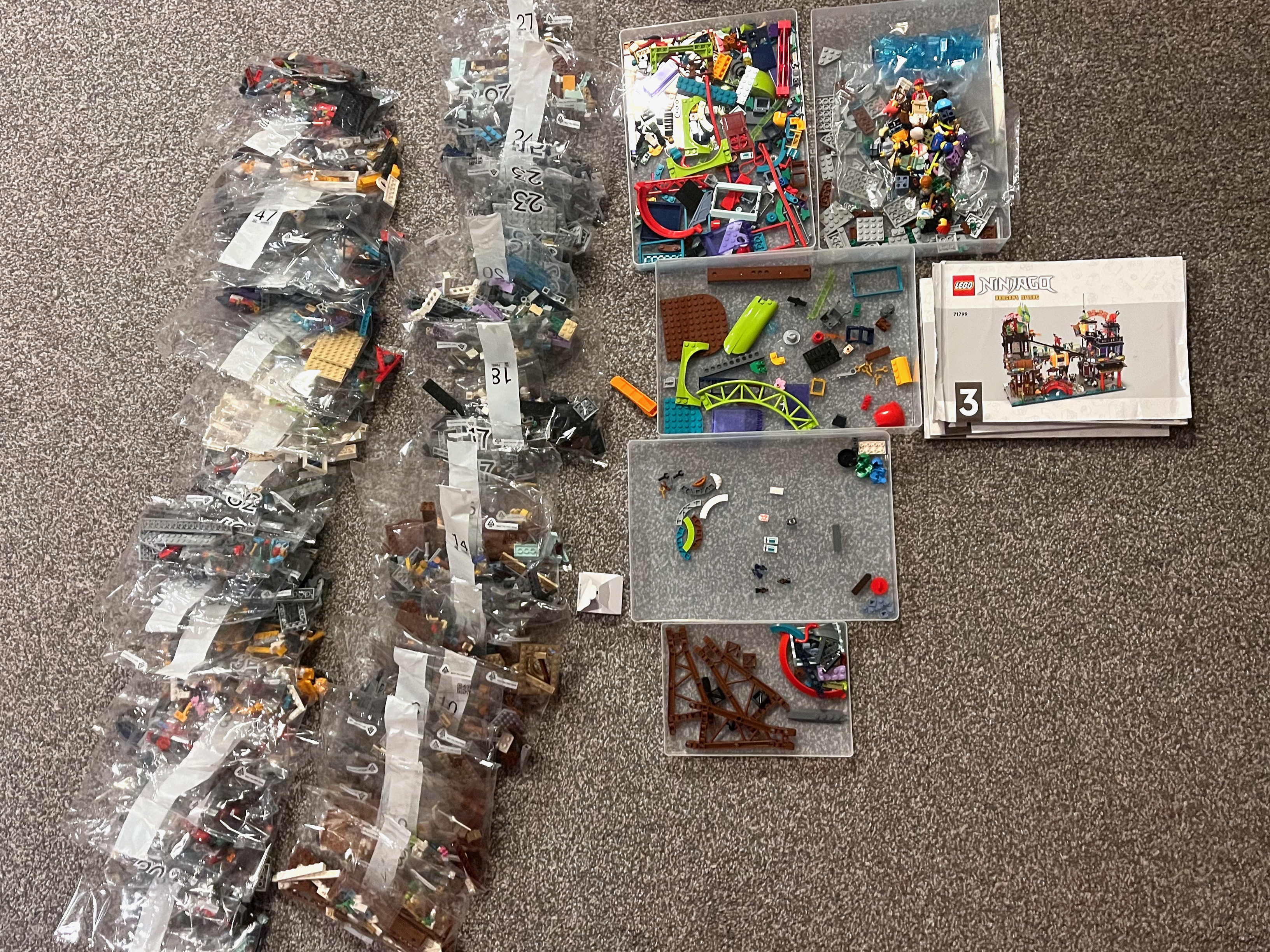 Lego® 21459, 6317016 minifigure, sword, katana, trans-orange