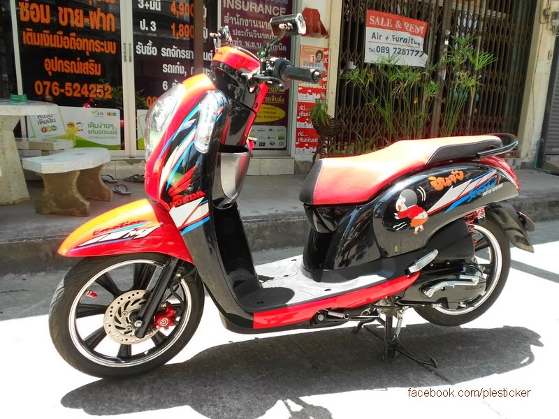 Kumpulan Modifikasi Honda Scoopy Ala Ple Sticker Phuket 