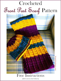 Front Post Double Crochet Scarf Pattern for OCC Shoeboxes