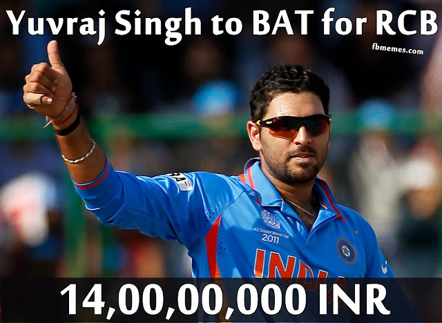 Yuvraj Singh to BAT for RCB | IPL 2014