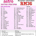 Astro Bulanan Murah RM36