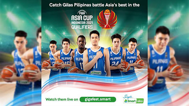 Watch Gilas Pilipinas' FIBA Asia Cup stint live via gigafest.smart
