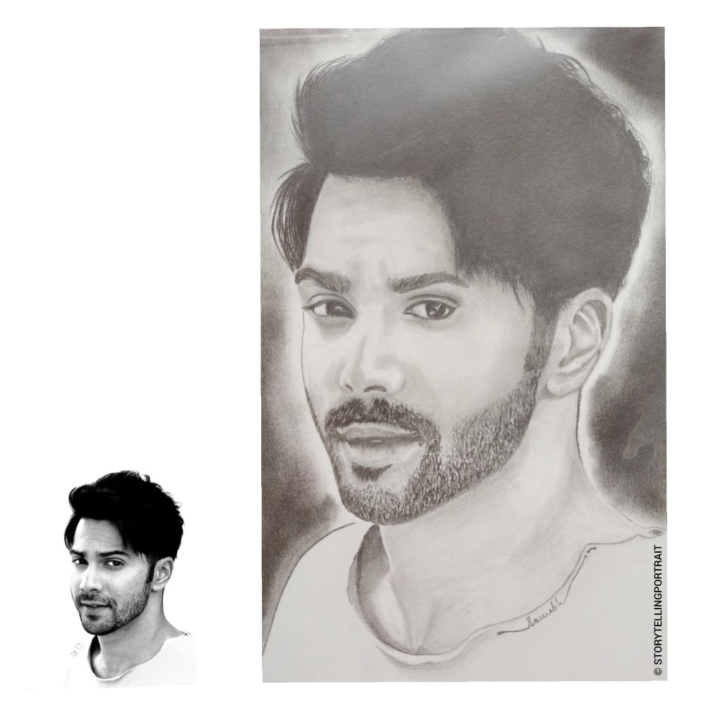 how to draw varun dhawan outline  No timelapse  YouTube