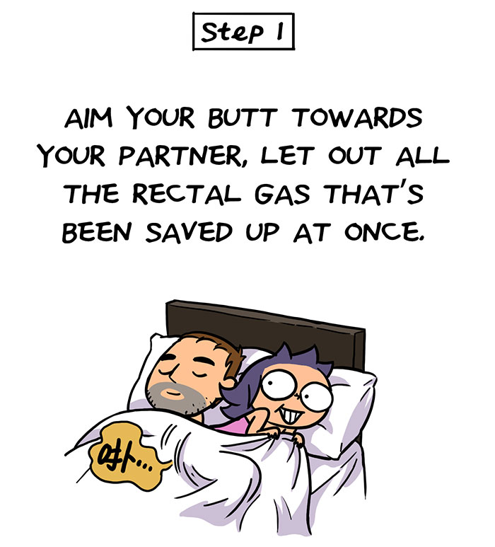 How To Fart When Sharing A Bed: A Hilarious Comic For Couples