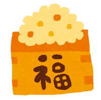 節分のイラスト「豆まき 枡」