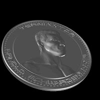 3D printing model Arnold Schwarzenegger medallion coin