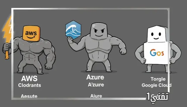 عمالقة السحابة مقارنة شاملة بين AWS, Azure, و Google Cloud