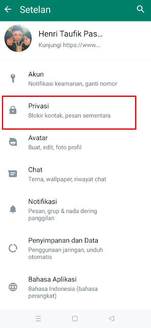 Cara Menghilangkan ceklis Biru di WhatsApp