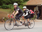 TANDEM BIKE GOES ZOOMING BY! (tandem)