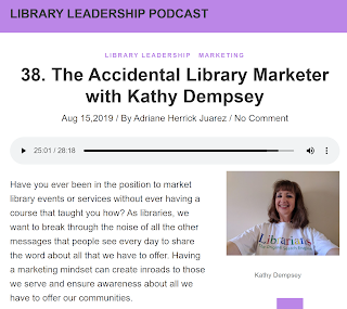 screenshot of Dempsey's episode of the Library Leadership Podcast