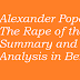 Alexander Pope's  The Rape of the lock Summary and Analysis in Bengali