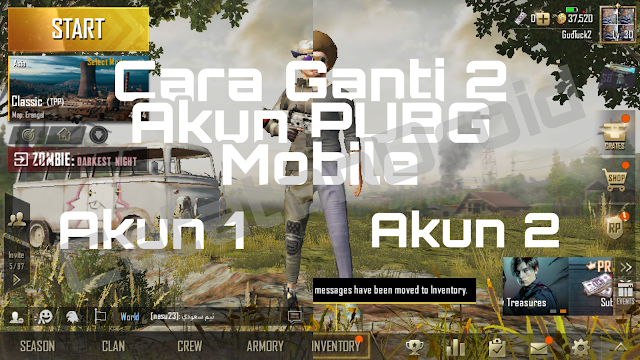 Cara Ganti Akun & Main 2 Akun Game PUBG Mobile