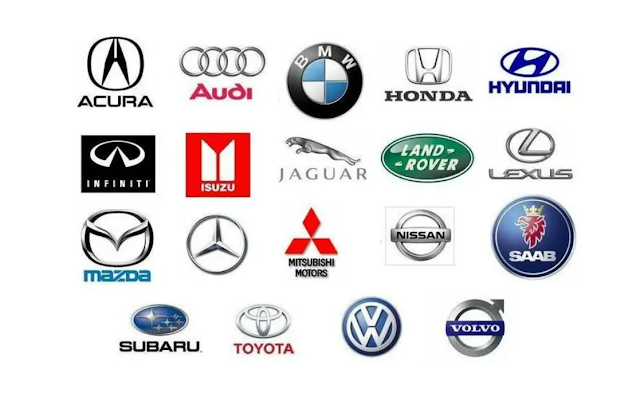 صورة تجمع ماركات السيارات العالمية مثل فورد,اودي,مرسيدس,نيسان,تويوتا,لاند روفر