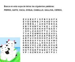 Sopa de Letras para Niños, parte 1