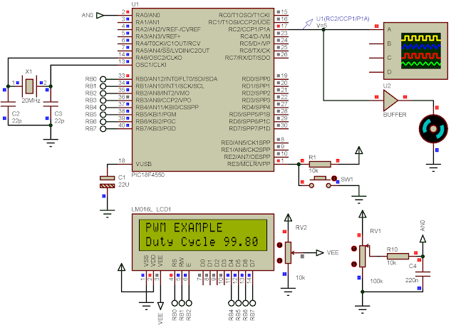 CCS PICC basic PWM example with PIC18F4550