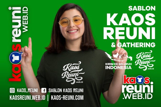 Kaos Reuni dengan Logo Sekolah