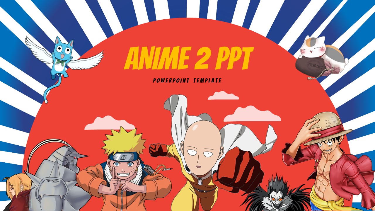 Anime PPT: Với các mẫu PowerPoint Anime đầy màu sắc, việc tạo ra một bài thuyết trình thú vị sẽ trở nên dễ dàng hơn bao giờ hết. Hãy chọn mẫu thiết kế anime yêu thích của bạn và phát triển ý tưởng của mình một cách sáng tạo.