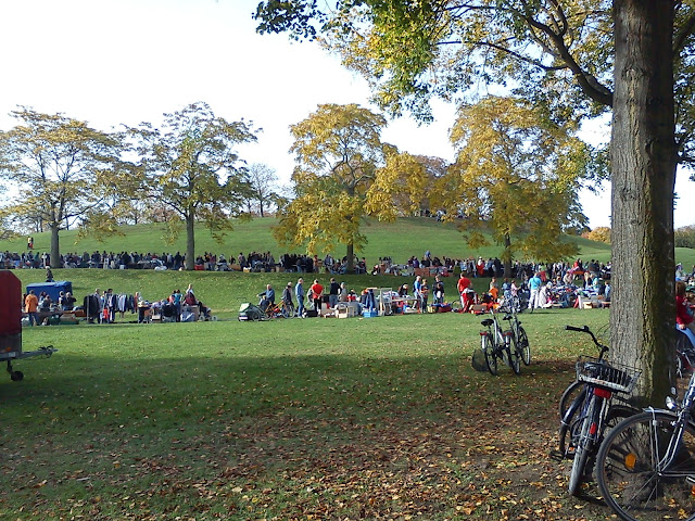 Flea Market in Rheinaue Park Bonn