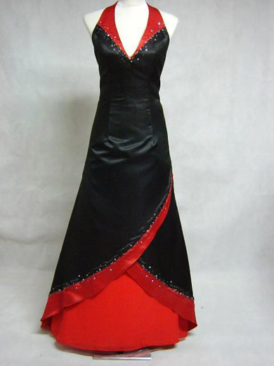 black and red gothic wedding dresses