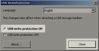 USB write protect