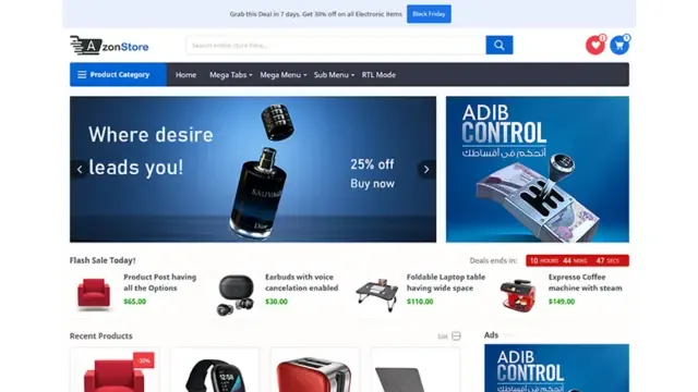 Azon Store Ecommerce Blogger Template