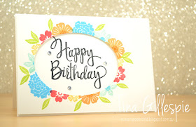scissorspapercard, Stampin' Up!, Beautiful Bouquet, Bunch Of Blossoms, Bloomin' Love, Milestone Moments, Stylised Birthday