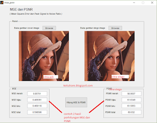 contoh 2 perhitungan mse dan psnr