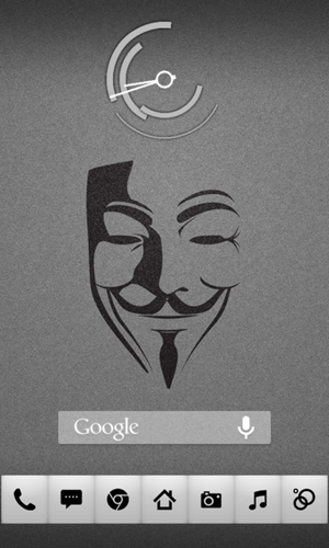 anonymous android home screen