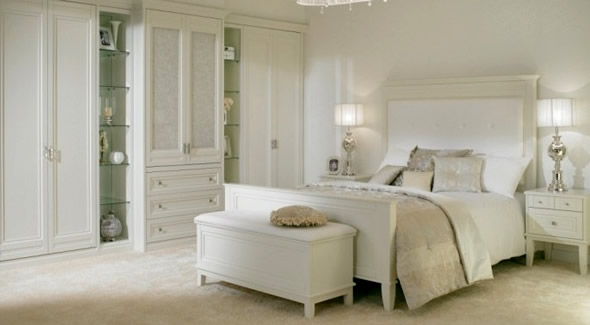 Fitted Bedroom Furniture Interior Design Ideas Hepplewhite Charlotte White Elegant2 Beautiful collection of white bedrooms designs