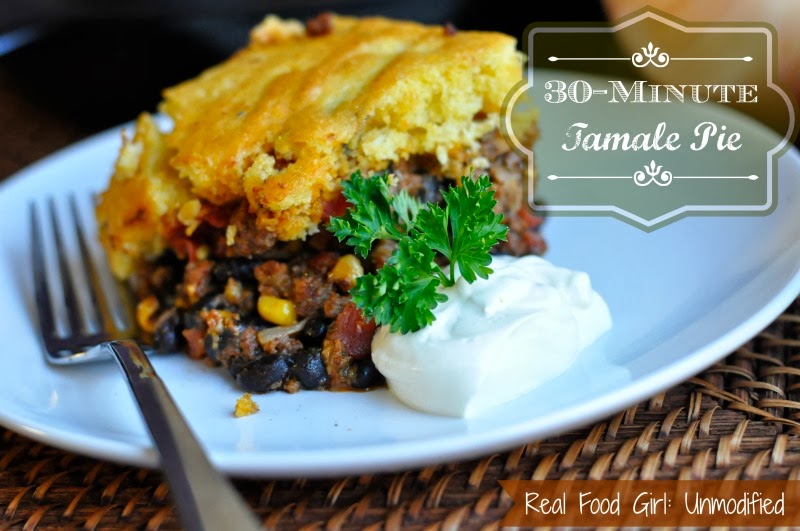 http://www.realfoodgirlunmodified.com/30-min-monday-skillet-tamale-pie/