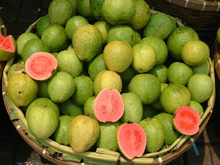 Kırmızı Elma Guava'nın meyveleri