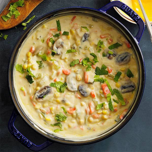 Mushroom and Corn Soup ingredients and Recipes