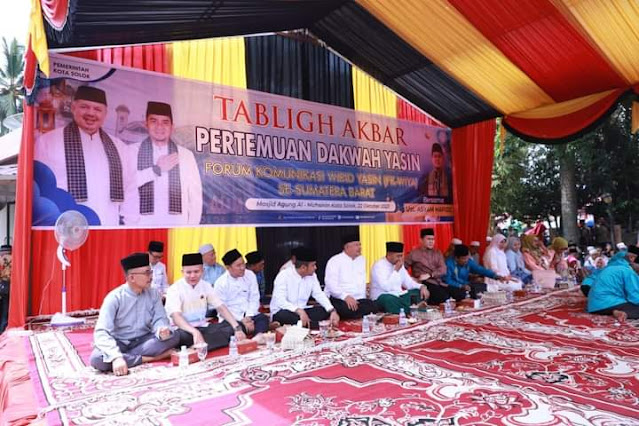 Diikuti 20 Ribu Jemaah, Kota Solok Tuan Rumah Pertemuan Dakwah Yasin se-Sumatera Barat