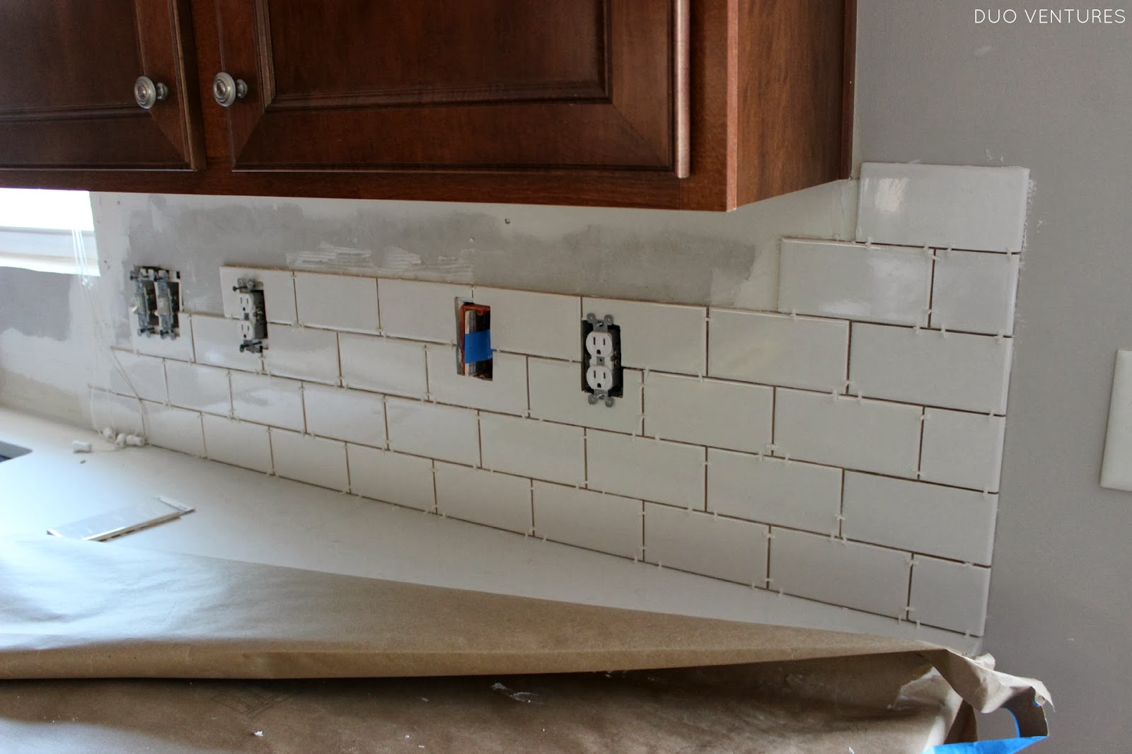 Duo Ventures Kitchen  Makeover Subway Tile  Backsplash  