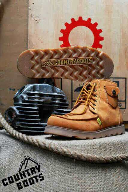 jual sepatu boot kulit asli