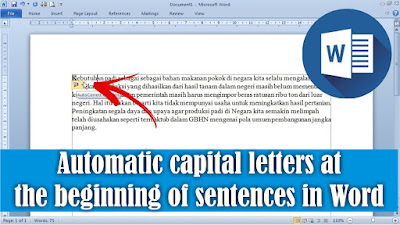 automatic capital letters at the beginning of sentences