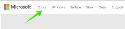 microsoft website office link