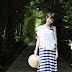 Aya Hirano in long and short dress