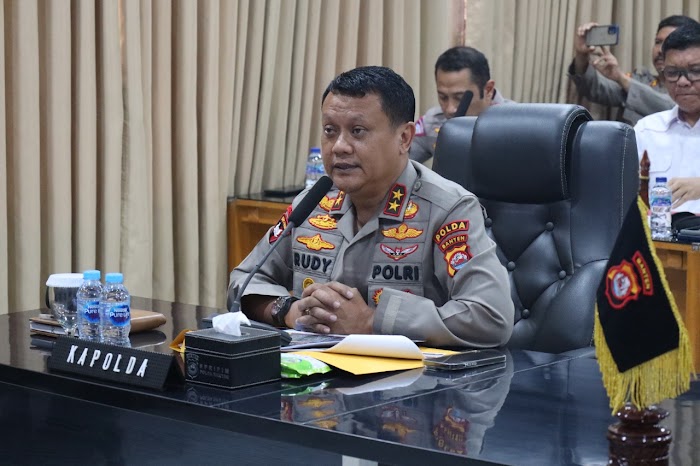 Kapolda Banten Pimpin Anev Mingguan Terkait Gangguan Kamtibmas