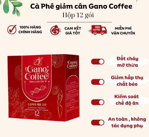 Cà phê Gano giảm cân, làm đẹp hiệu quả, sản phẩm của Miagreen