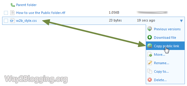 Upload/Host your Files via DropBox Online - Step6