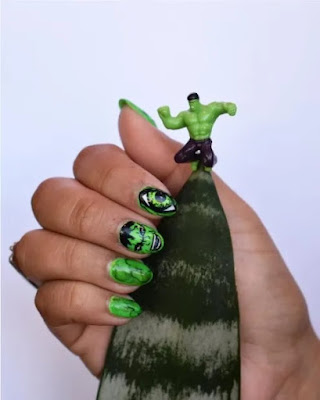 Incredible Hulk Nails
