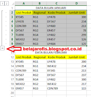 Cara gampang menyembunyikan baris dengan group pada Microsoft Excel  Cara Praktis Menyembunyikan Baris Dengan Group Pada Microsoft Excel 2013