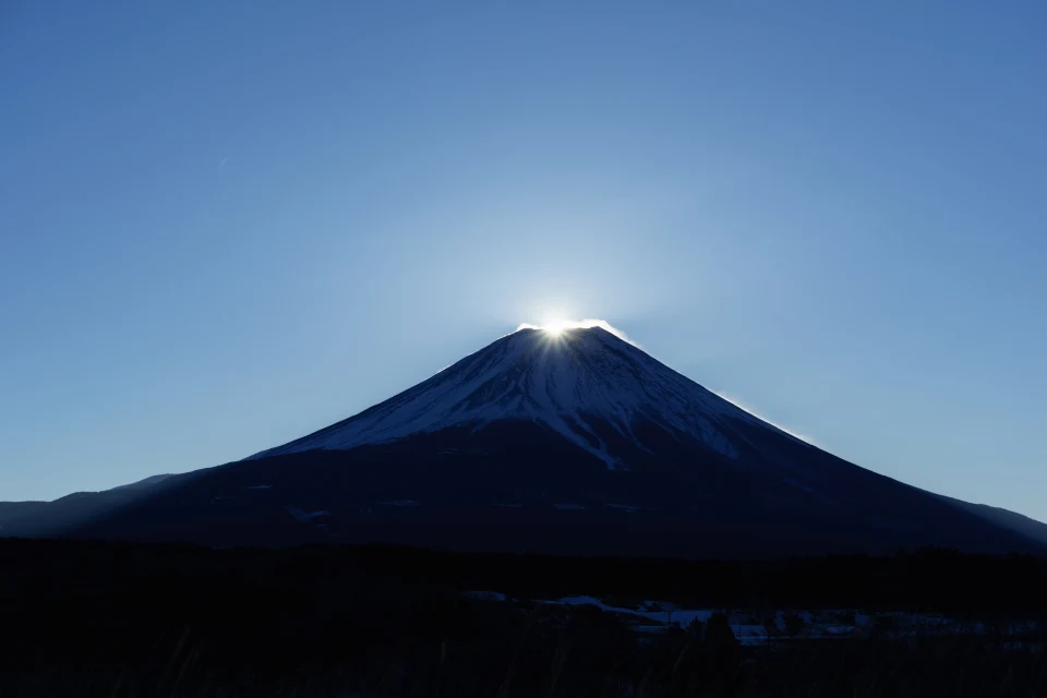 2015年2月朝霧高原からのダイヤモンド富士