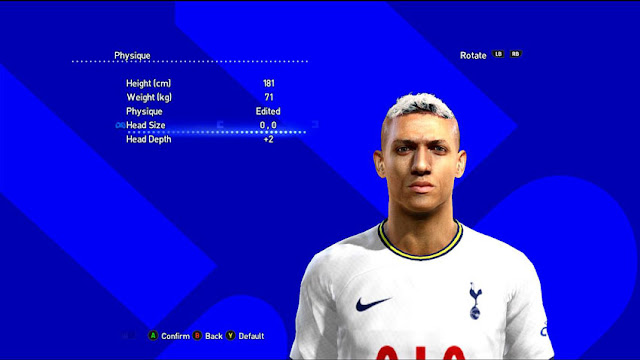 Richarlison Face 2022 For PES 2013